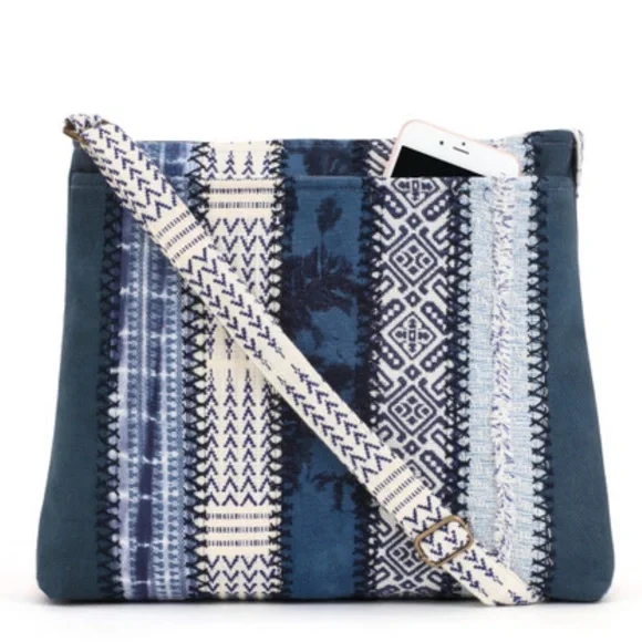 NWOT Demdaco Your Journey Indigo Crossbody Bag - Picture 2 of 12